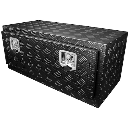 Spec-D Tuning All All All Aluminum Box- 36X18X16 W30Kg Max Load- Black TBOX-ALM11BK